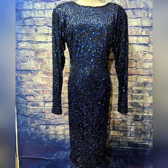 Nite Line Sequin Cocktail Dress - Picture 1 of 5